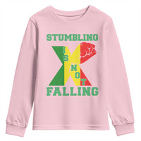 Stumbling Is Not Falling Youth Sweatshirt African American Black History Month TS12