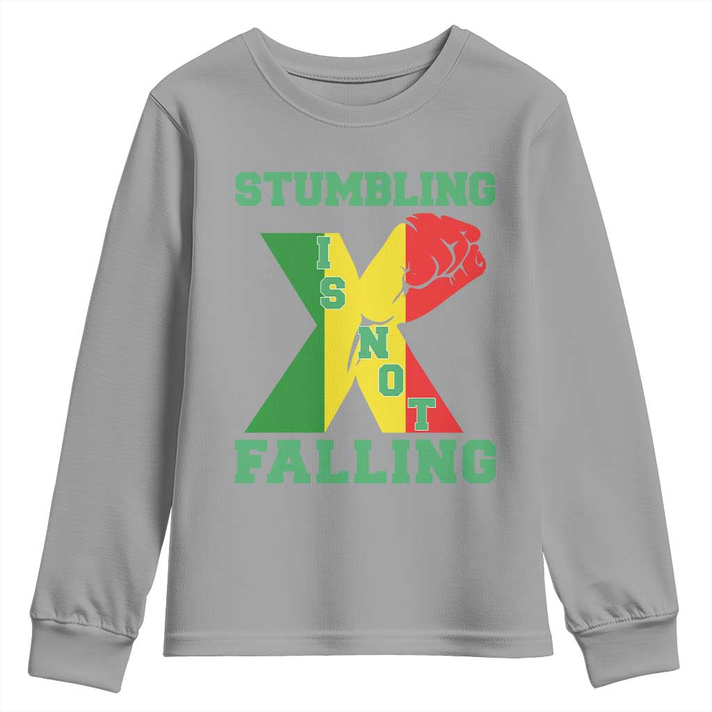 Stumbling Is Not Falling Youth Sweatshirt African American Black History Month TS12