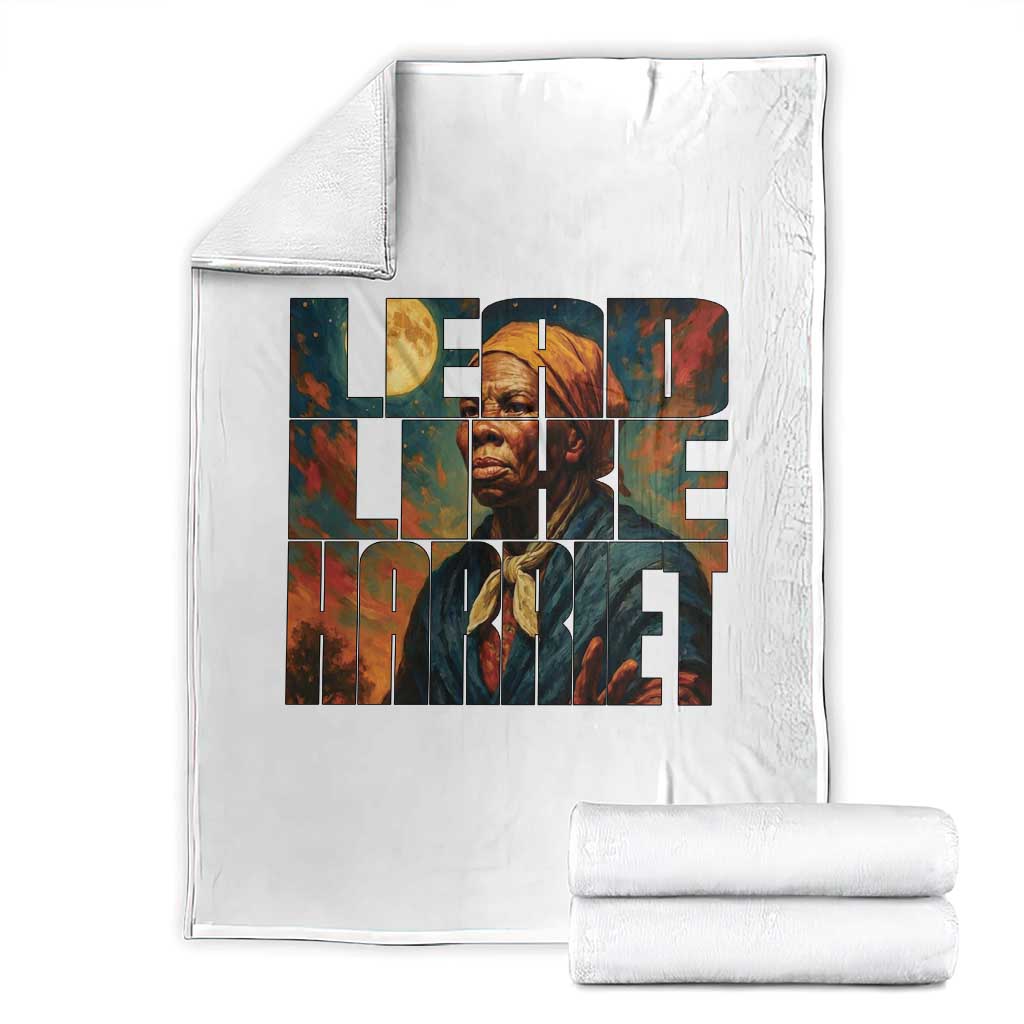 Lead Like Harriet Throw Blanket Black History Month Juneteenth Quote - Wonder Print Shop