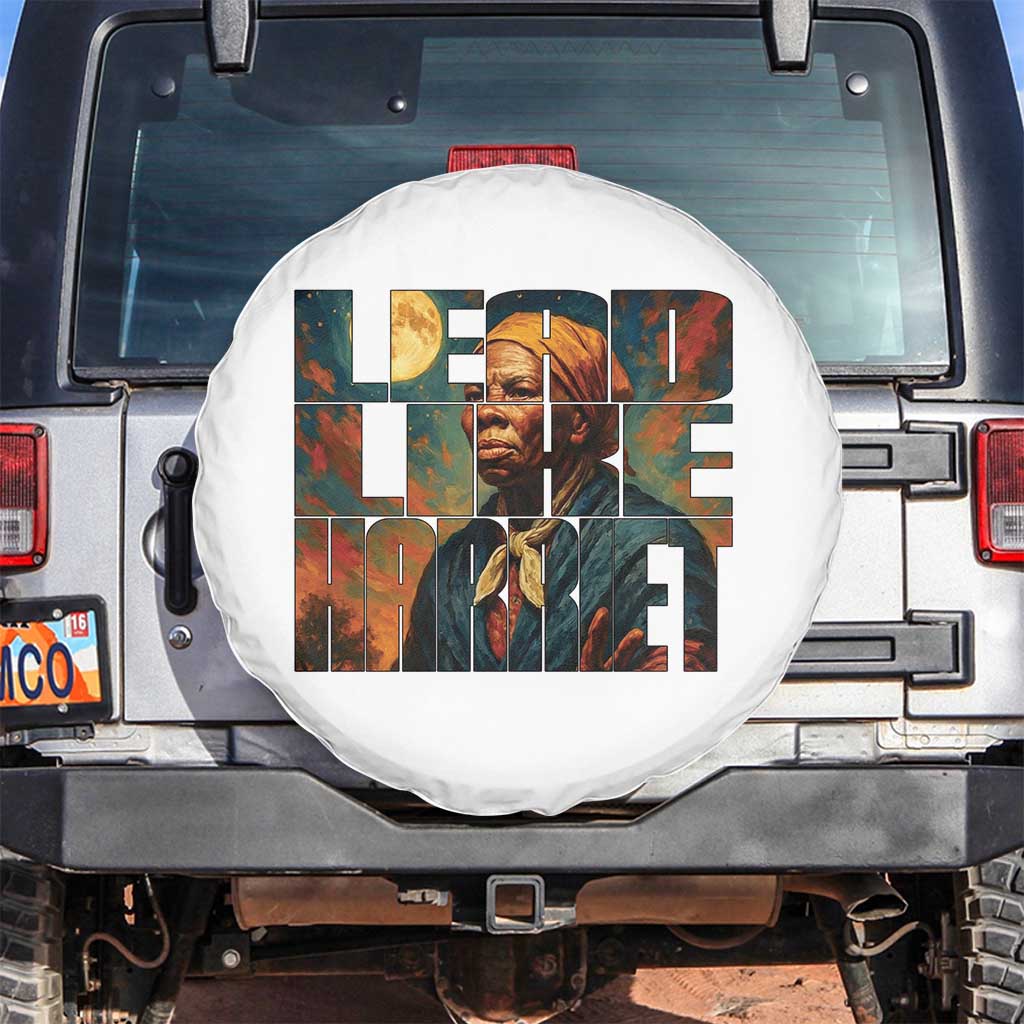 Lead Like Harriet Spare Tire Cover Black History Month Juneteenth Quote - Wonder Print Shop