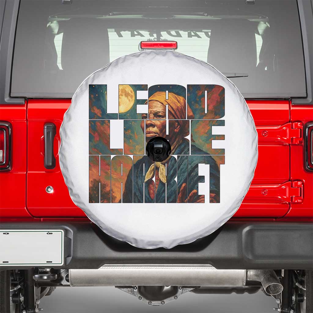 Lead Like Harriet Spare Tire Cover Black History Month Juneteenth Quote - Wonder Print Shop