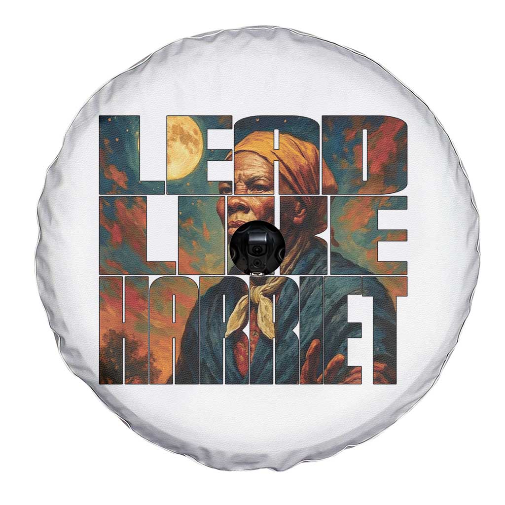 Lead Like Harriet Spare Tire Cover Black History Month Juneteenth Quote - Wonder Print Shop