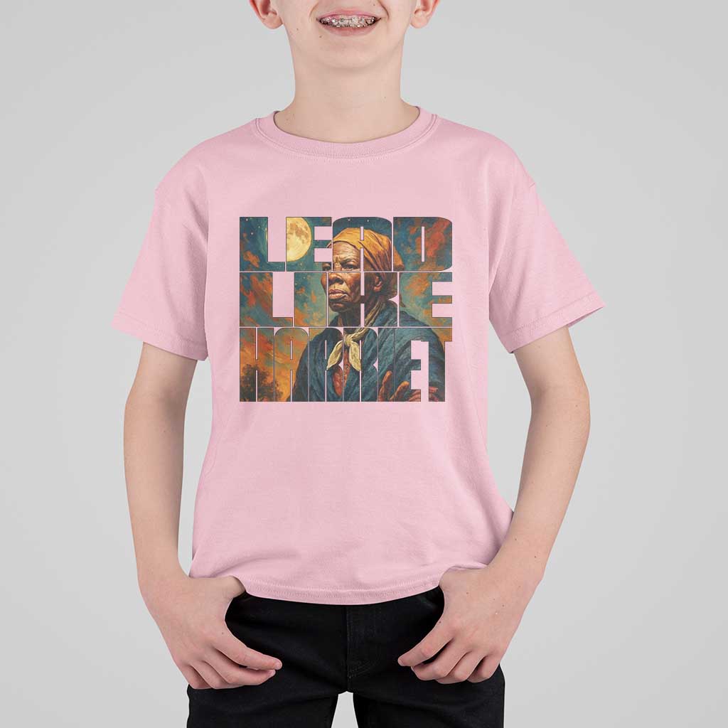 Lead Like Harriet T Shirt For Kid Black History Month Juneteenth Quote - Wonder Print Shop