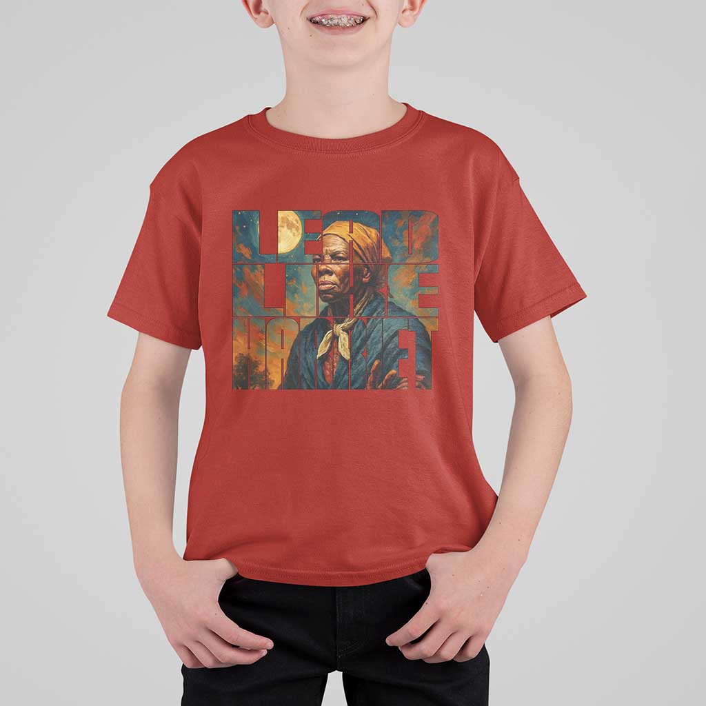 Lead Like Harriet T Shirt For Kid Black History Month Juneteenth Quote - Wonder Print Shop