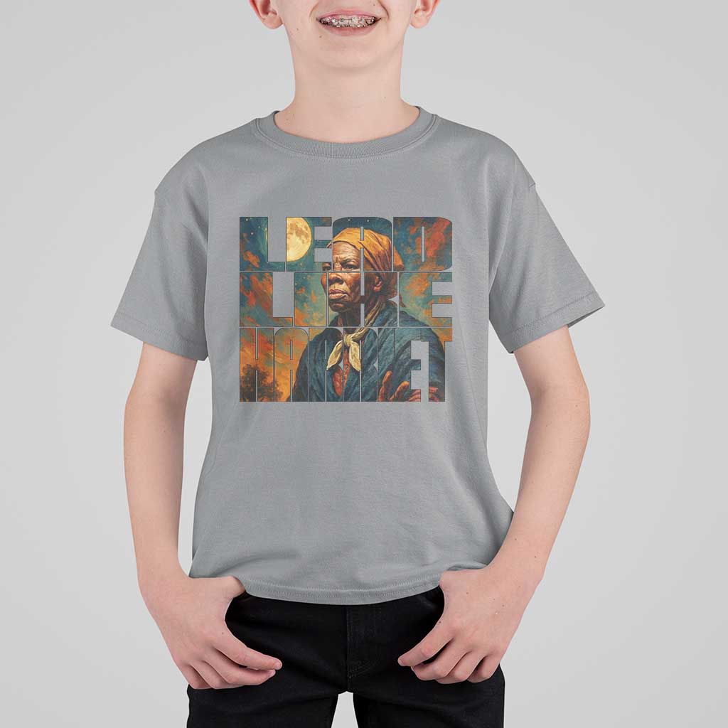 Lead Like Harriet T Shirt For Kid Black History Month Juneteenth Quote - Wonder Print Shop