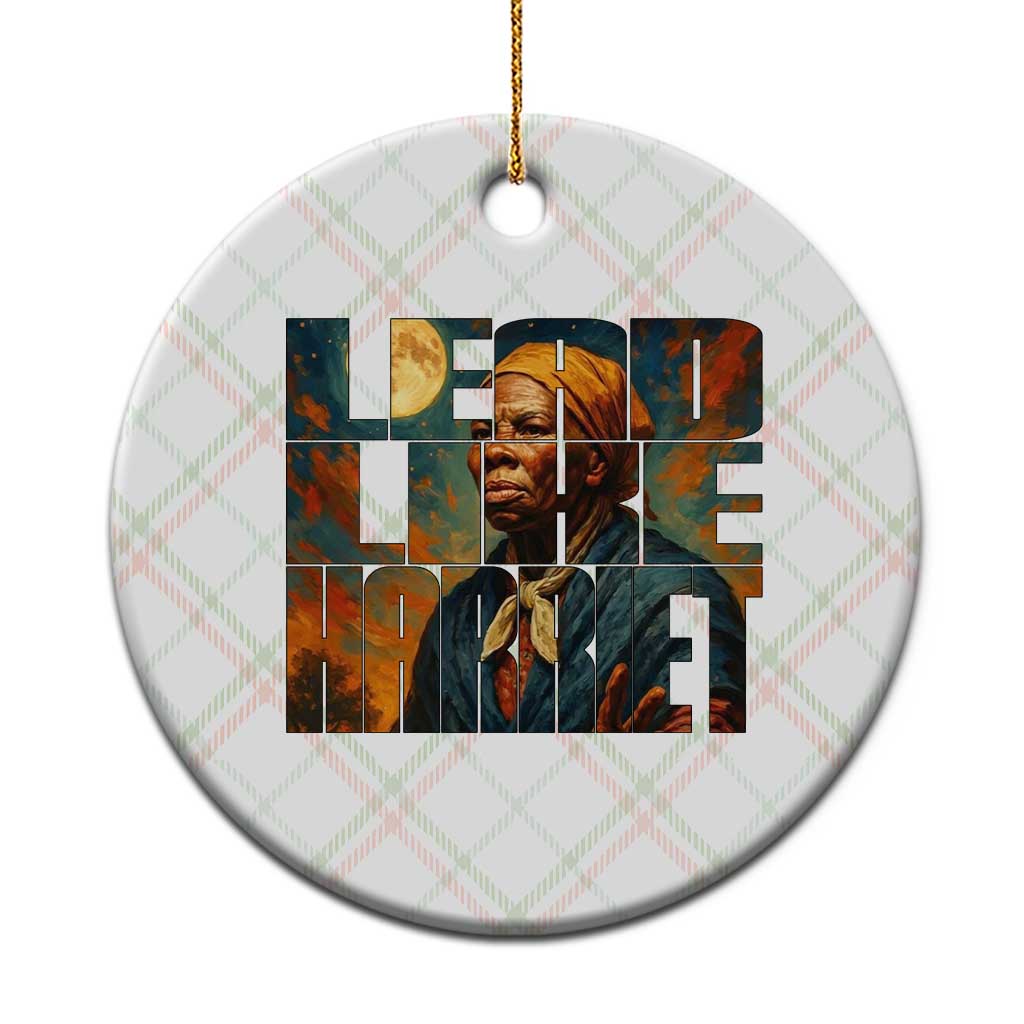 Lead Like Harriet Ceramic Ornament Black History Month Juneteenth Quote - Wonder Print Shop