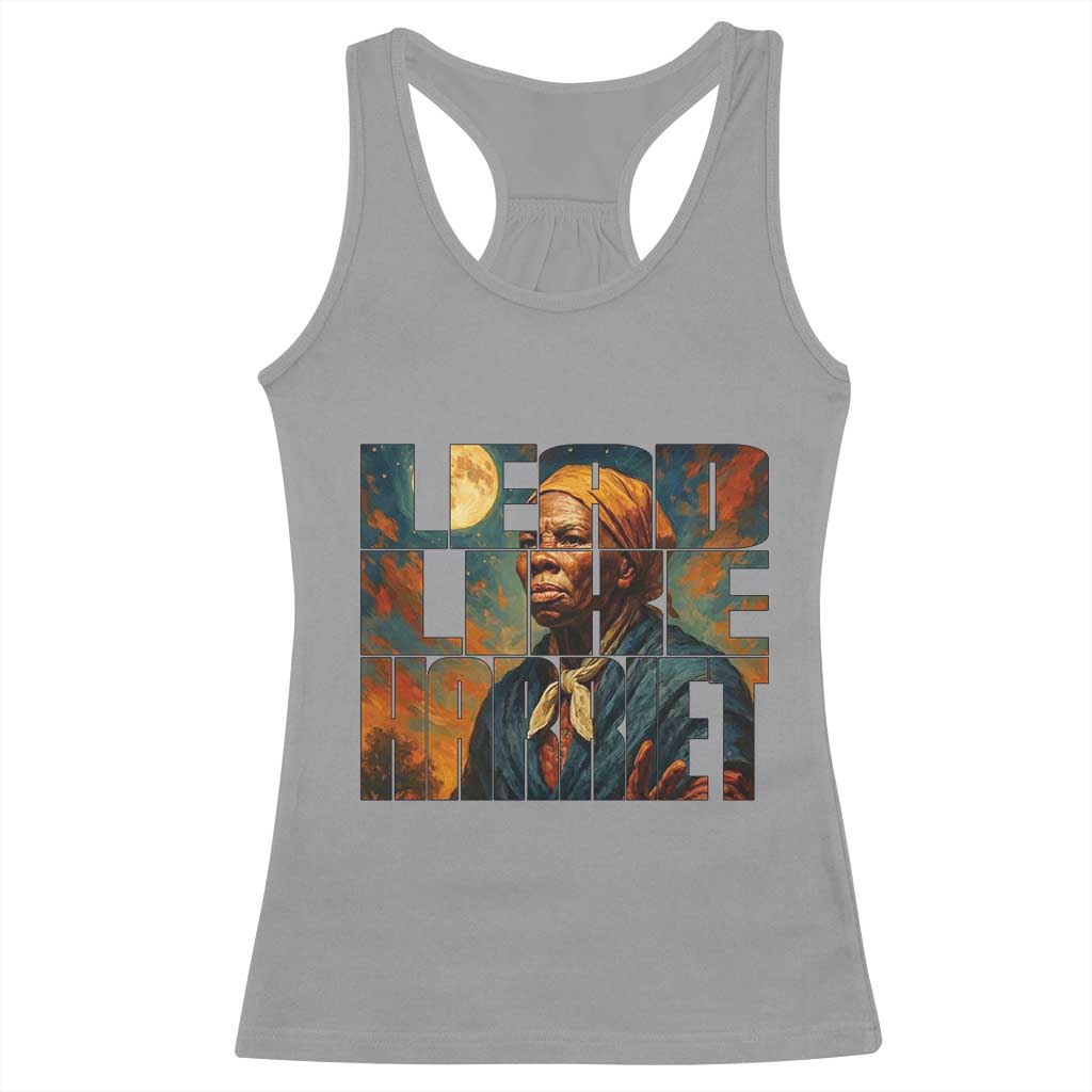 Lead Like Harriet Racerback Tank Top Black History Month Juneteenth Quote - Wonder Print Shop