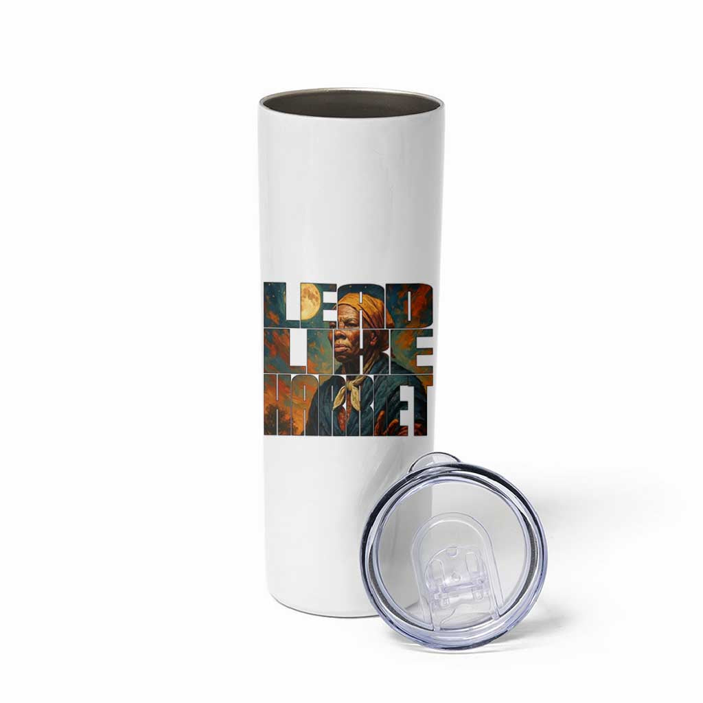 Lead Like Harriet Skinny Tumbler Black History Month Juneteenth Quote - Wonder Print Shop