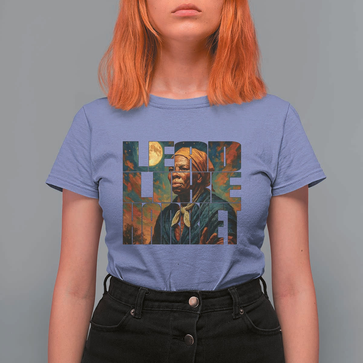 Lead Like Harriet T Shirt For Women Black History Month Juneteenth Quote - Wonder Print Shop