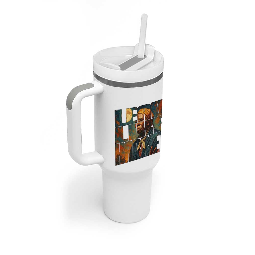 Lead Like Harriet Tumbler With Handle Black History Month Juneteenth Quote - Wonder Print Shop