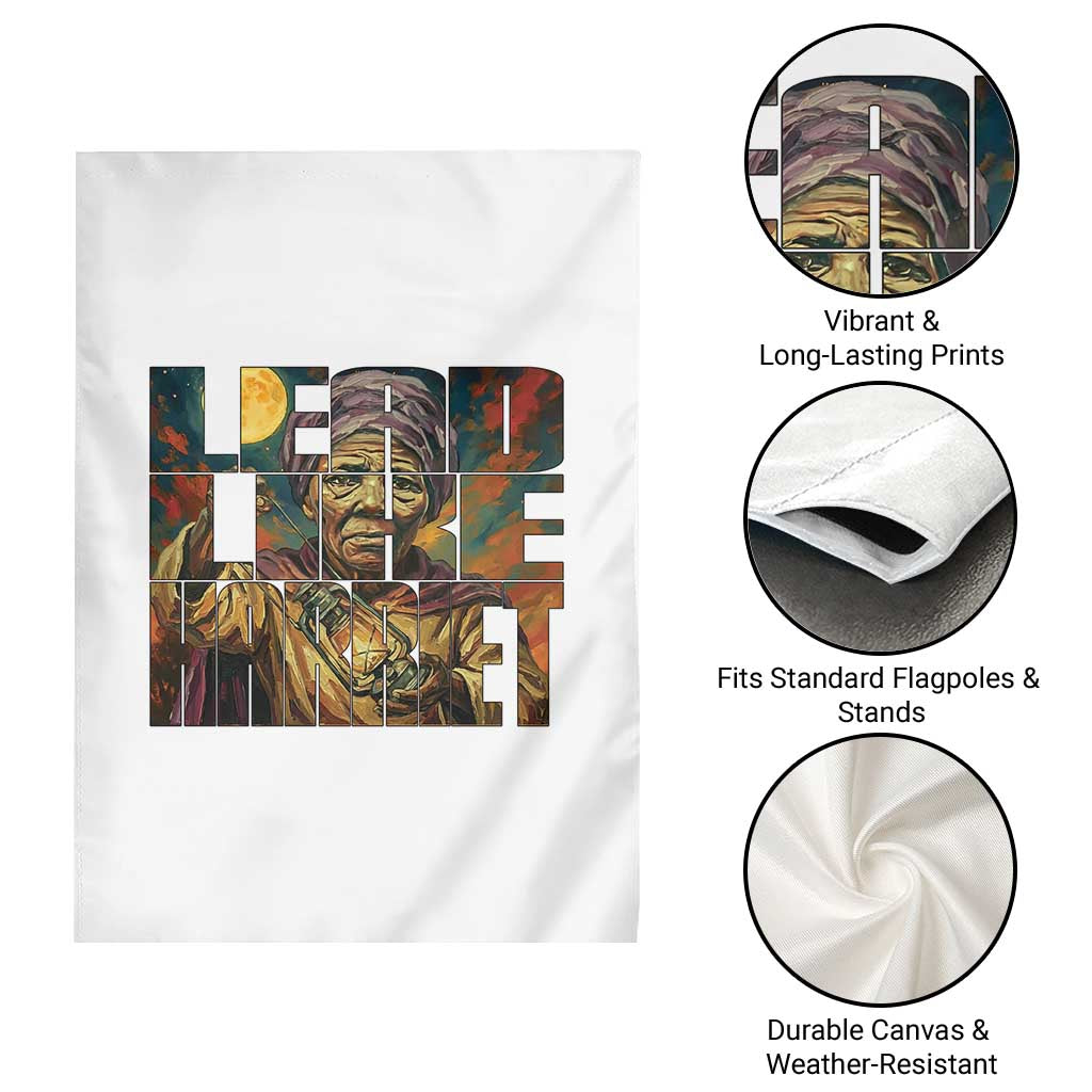 Lead Like Harriet Garden Flag Black Women Leadership Quote - Wonder Print Shop