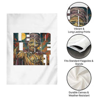 Lead Like Harriet Garden Flag Black Women Leadership Quote - Wonder Print Shop