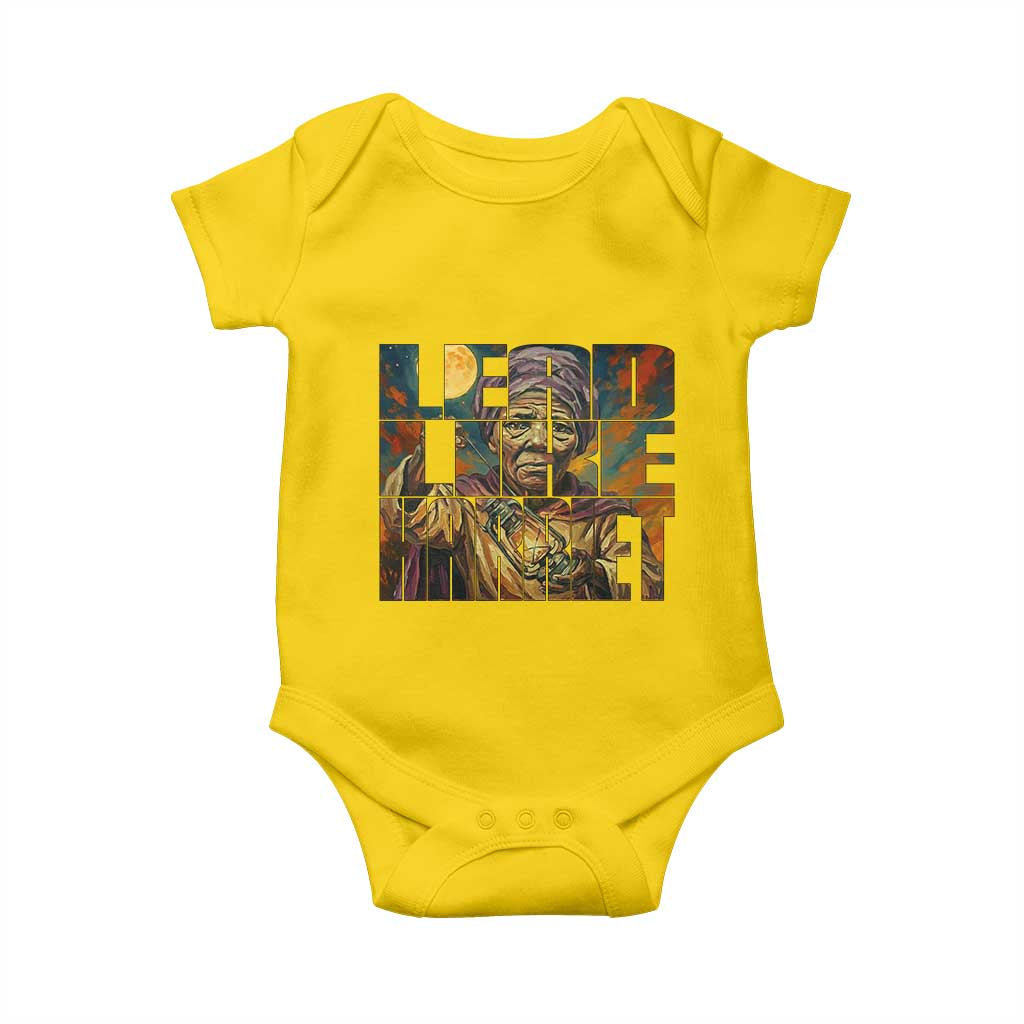 Lead Like Harriet Baby Onesie Black Women Leadership Quote - Wonder Print Shop