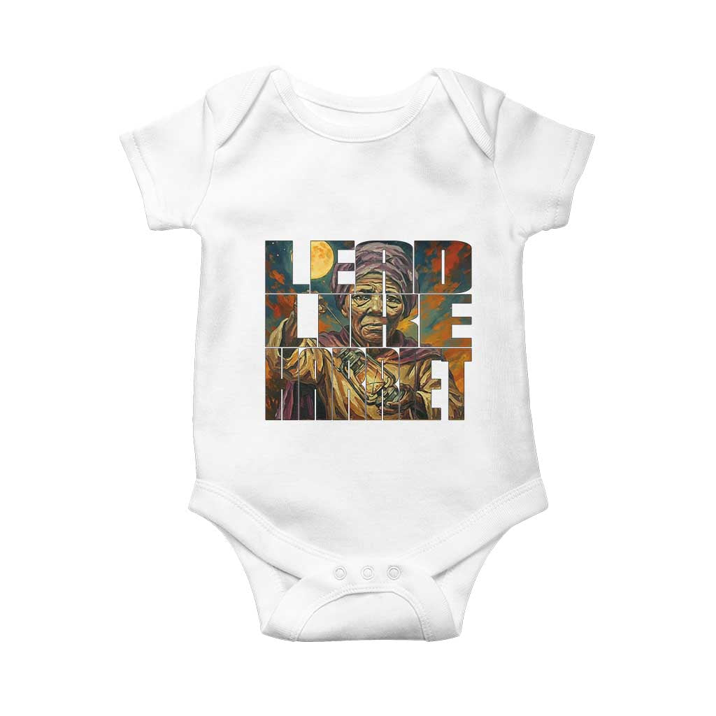 Lead Like Harriet Baby Onesie Black Women Leadership Quote - Wonder Print Shop