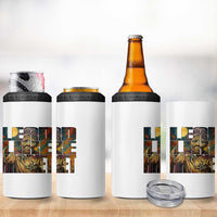 Lead Like Harriet 4 in 1 Can Cooler Tumbler Black Women Leadership Quote - Wonder Print Shop