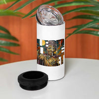 Lead Like Harriet 4 in 1 Can Cooler Tumbler Black Women Leadership Quote - Wonder Print Shop
