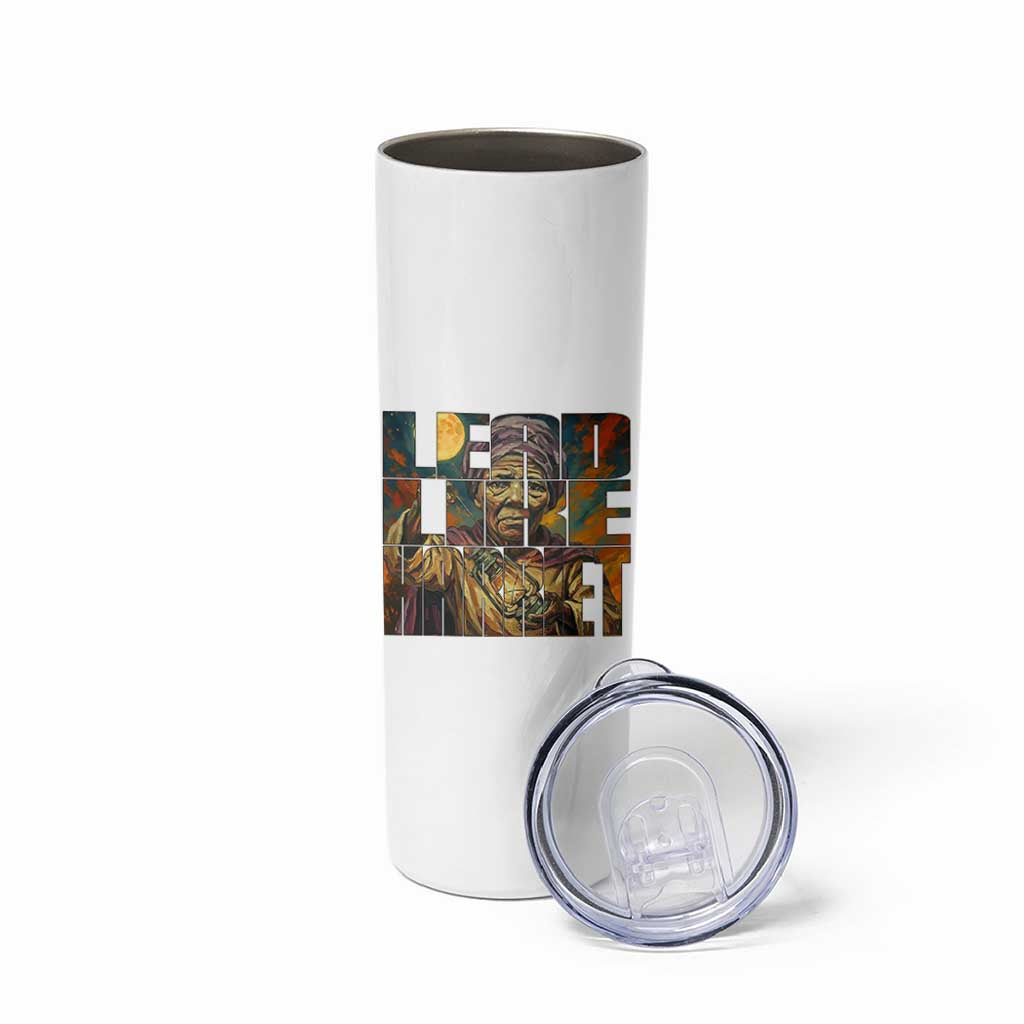 Lead Like Harriet Skinny Tumbler Black Women Leadership Quote - Wonder Print Shop