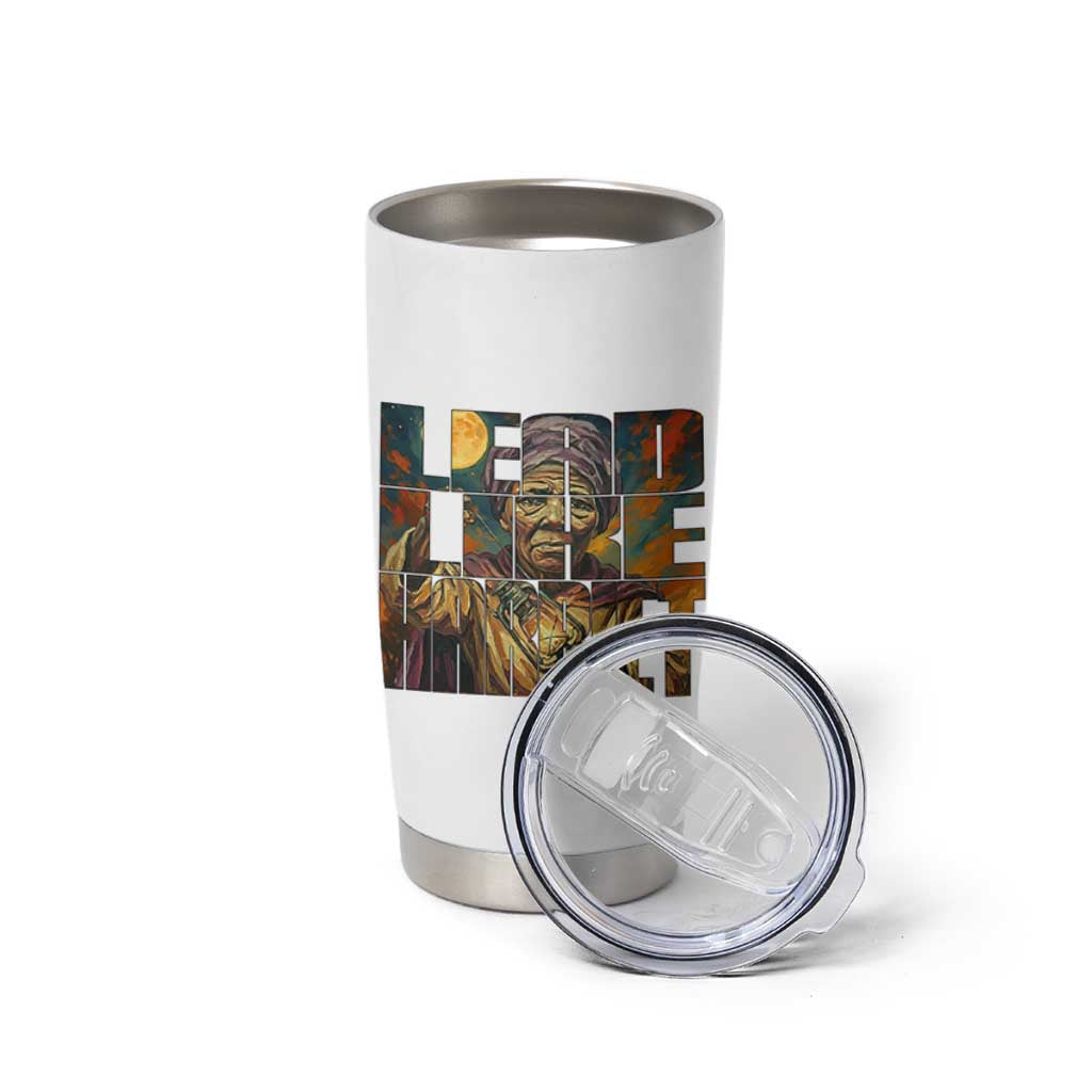 Lead Like Harriet Tumbler Cup Black Women Leadership Quote - Wonder Print Shop