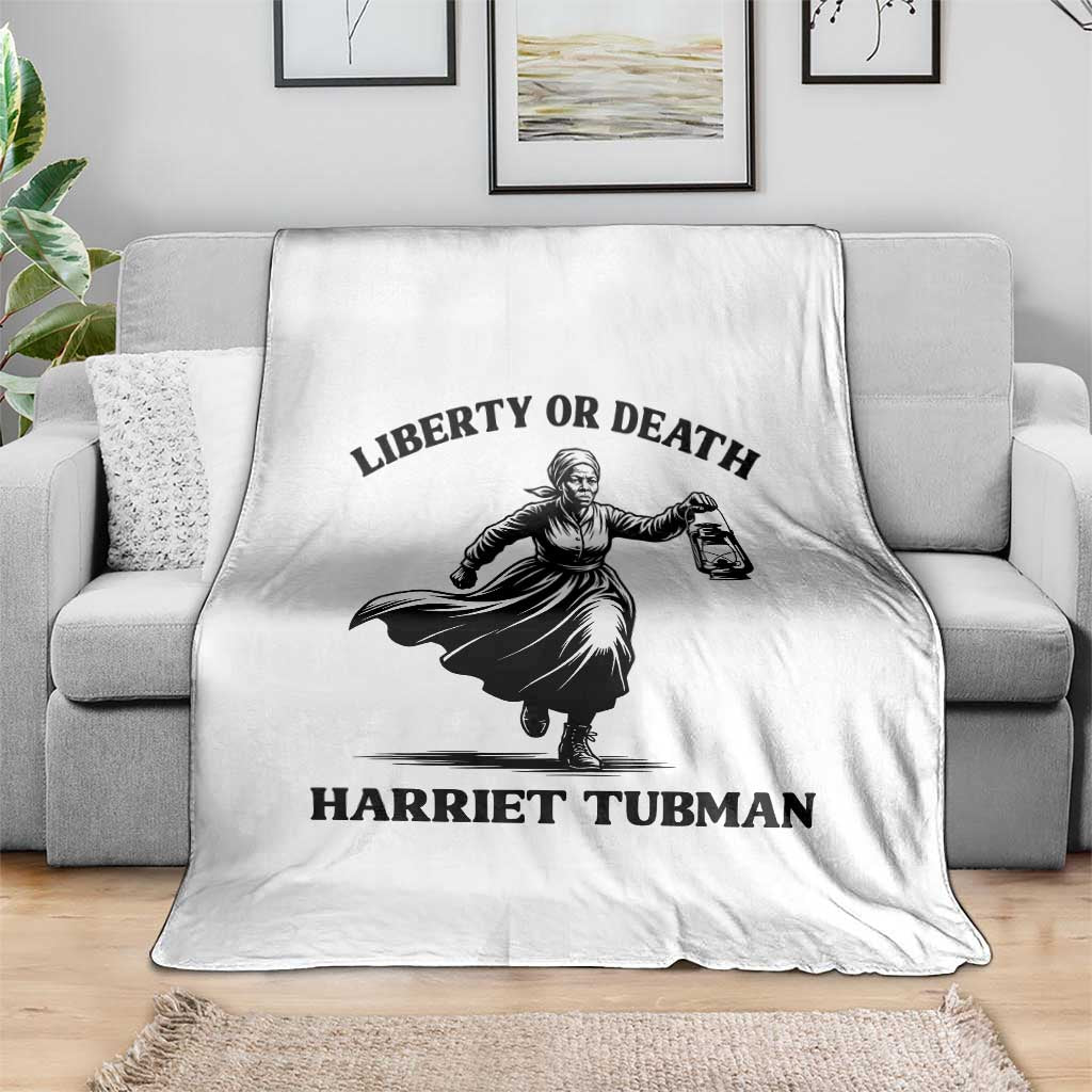 Liberty Or Death Throw Blanket Harriet Tubman Quote - Wonder Print Shop