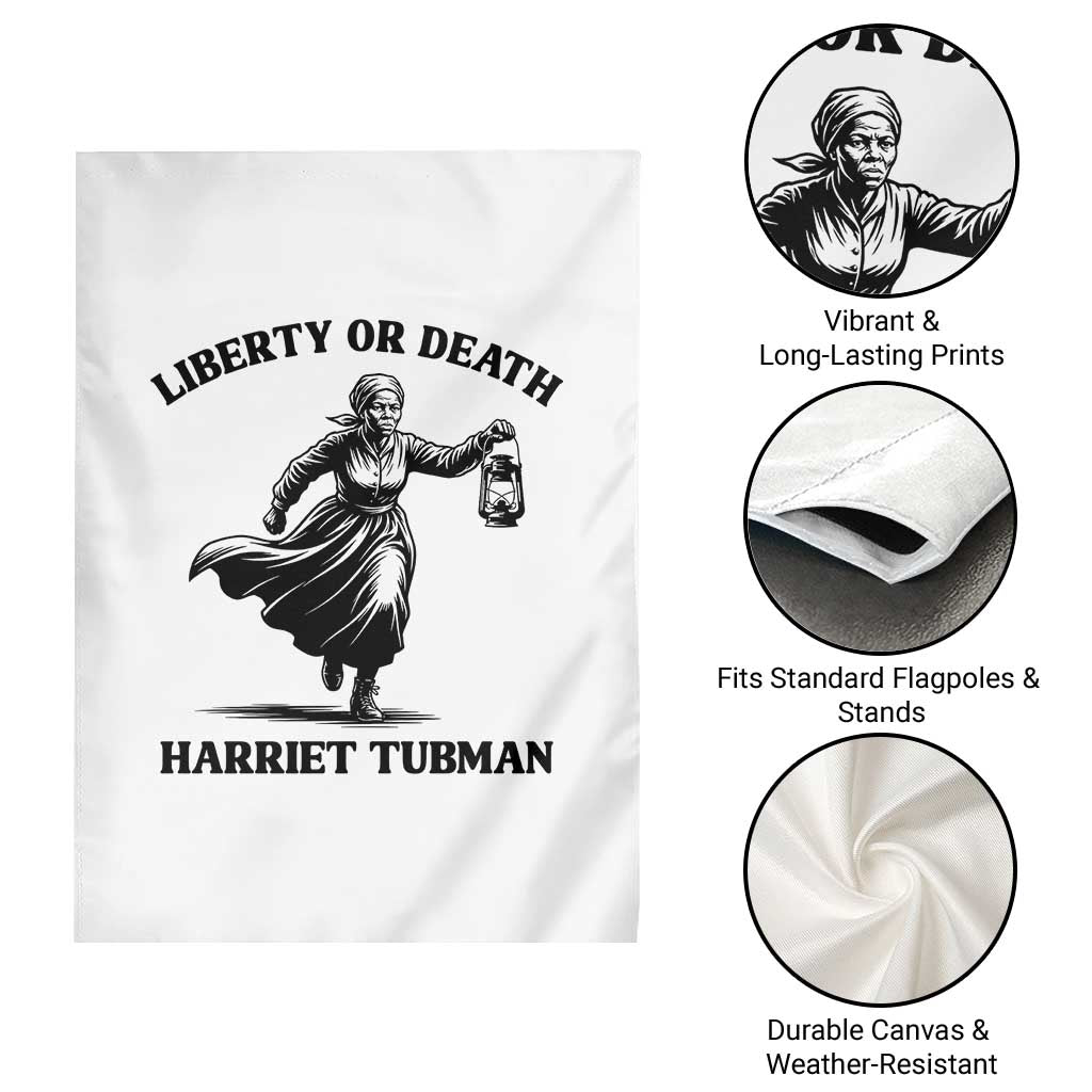 Liberty Or Death Garden Flag Harriet Tubman Quote - Wonder Print Shop