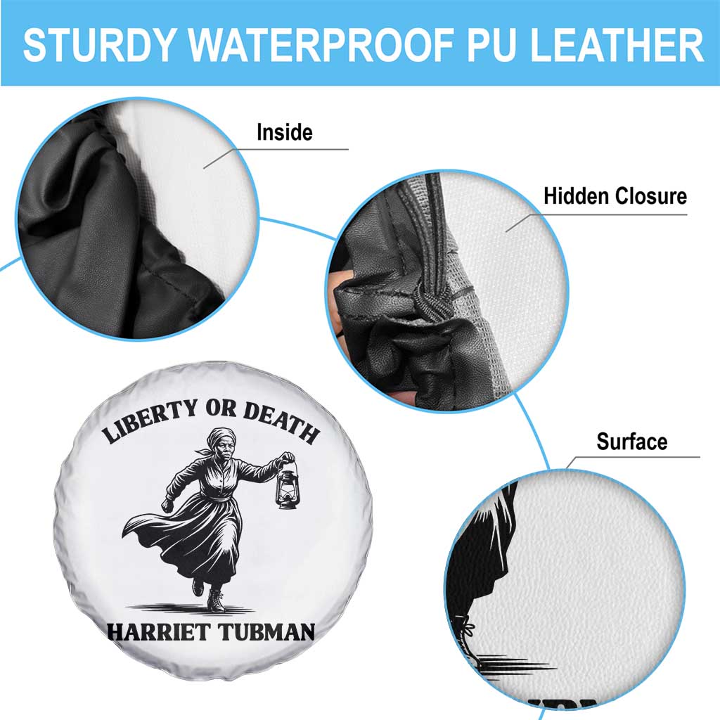 Liberty Or Death Spare Tire Cover Harriet Tubman Quote - Wonder Print Shop