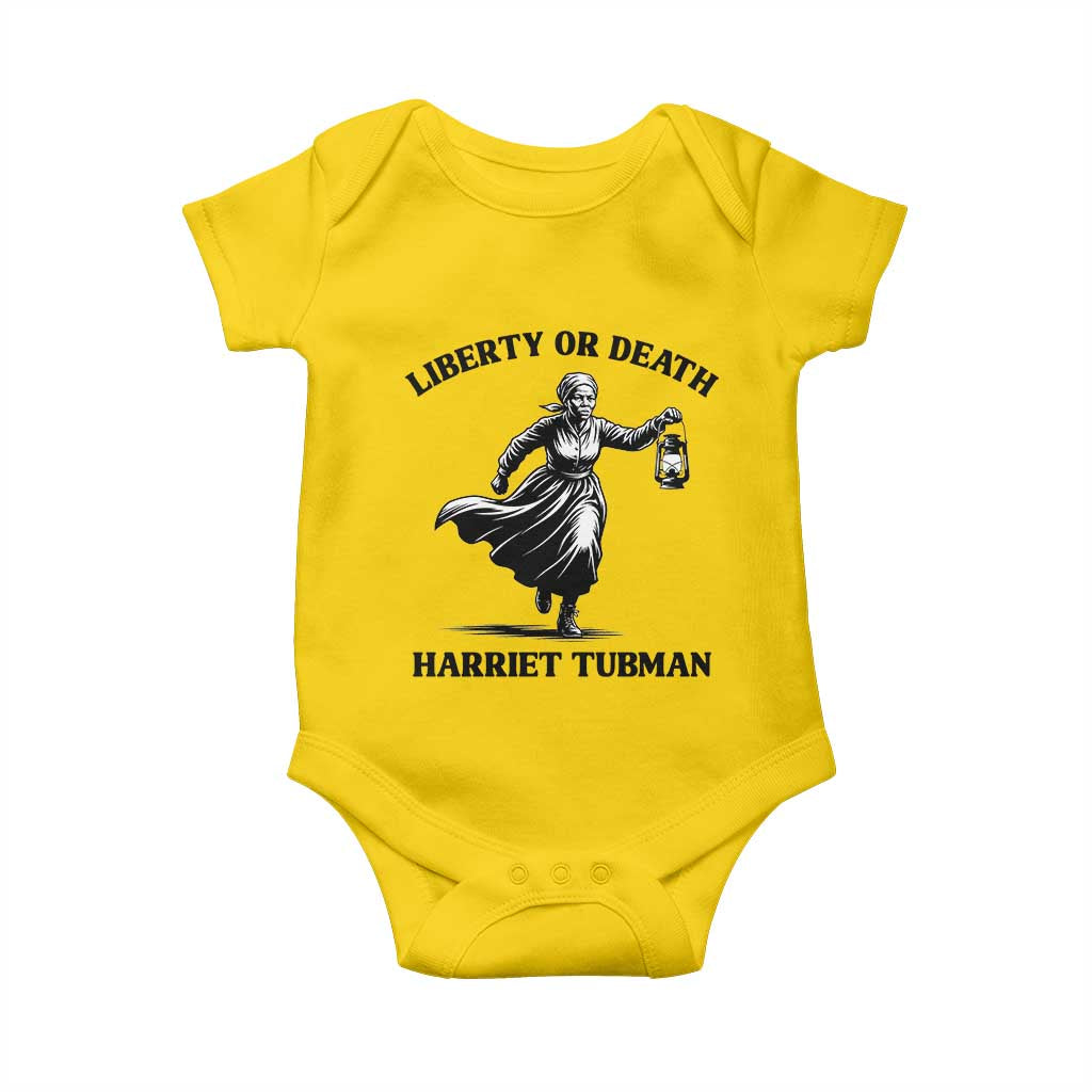 Liberty Or Death Baby Onesie Harriet Tubman Quote - Wonder Print Shop