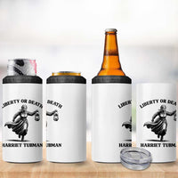Liberty Or Death 4 in 1 Can Cooler Tumbler Harriet Tubman Quote - Wonder Print Shop