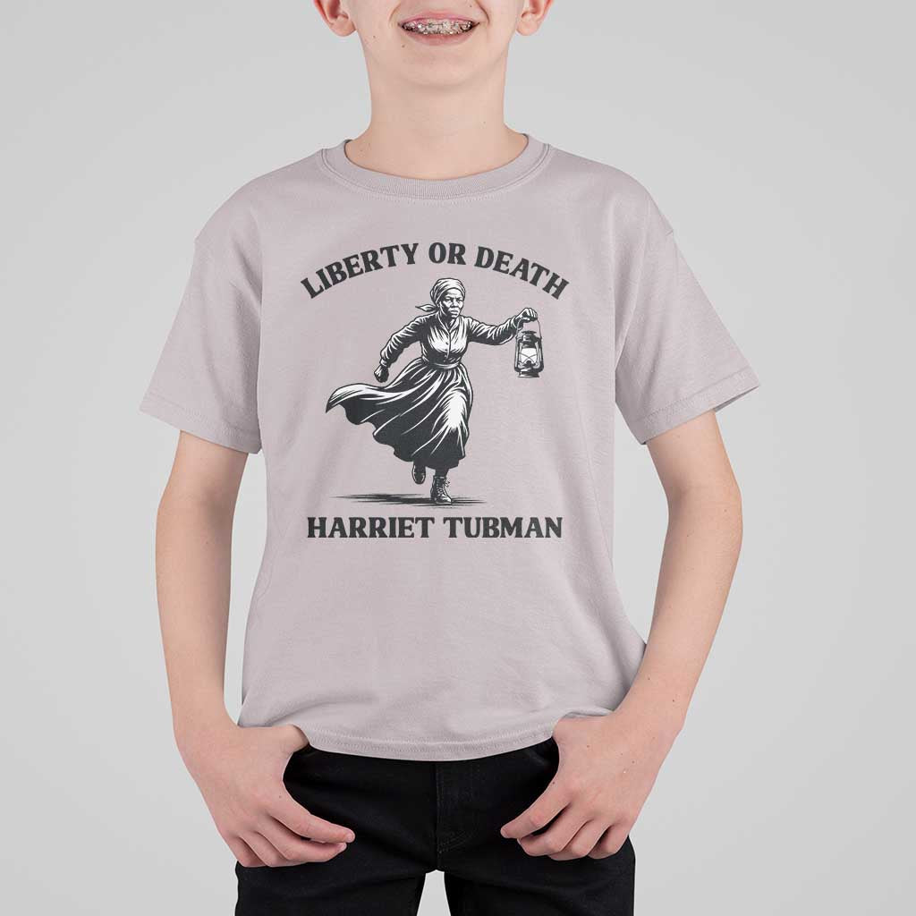Liberty Or Death T Shirt For Kid Harriet Tubman Quote - Wonder Print Shop