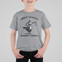 Liberty Or Death T Shirt For Kid Harriet Tubman Quote - Wonder Print Shop