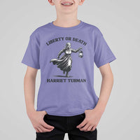Liberty Or Death T Shirt For Kid Harriet Tubman Quote - Wonder Print Shop
