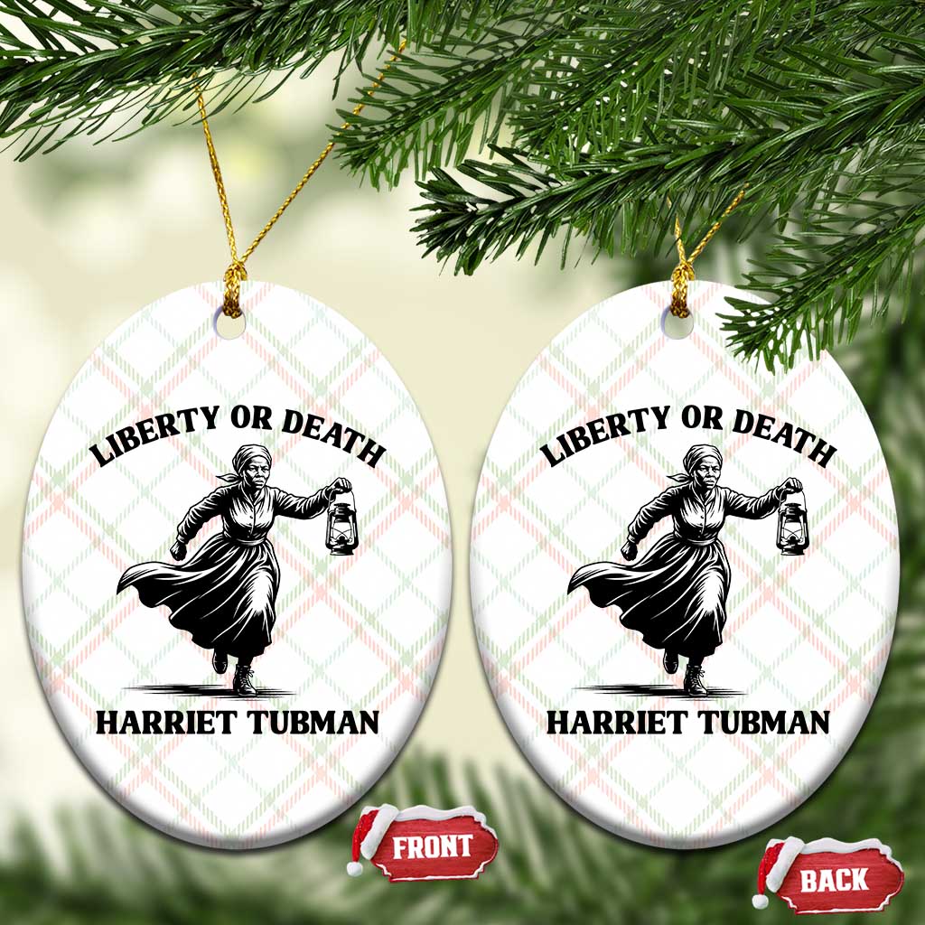 Liberty Or Death Ceramic Ornament Harriet Tubman Quote - Wonder Print Shop