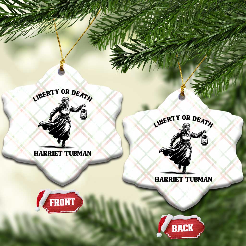 Liberty Or Death Ceramic Ornament Harriet Tubman Quote - Wonder Print Shop