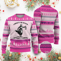 Liberty Or Death Ugly Christmas Sweater Harriet Tubman Quote - Wonder Print Shop