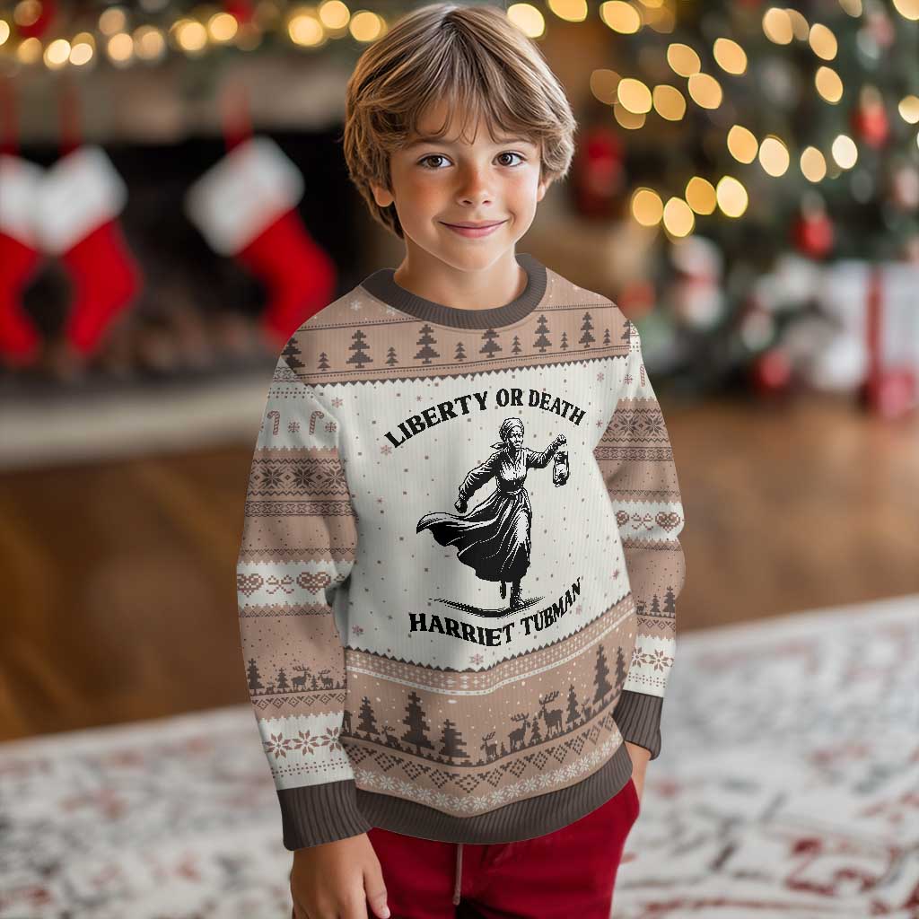 Liberty Or Death Ugly Christmas Sweater Harriet Tubman Quote - Wonder Print Shop