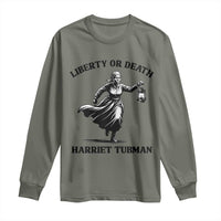 Liberty Or Death Long Sleeve Shirt Harriet Tubman Quote - Wonder Print Shop