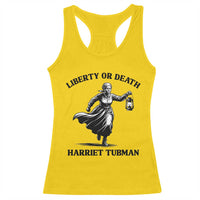 Liberty Or Death Racerback Tank Top Harriet Tubman Quote - Wonder Print Shop