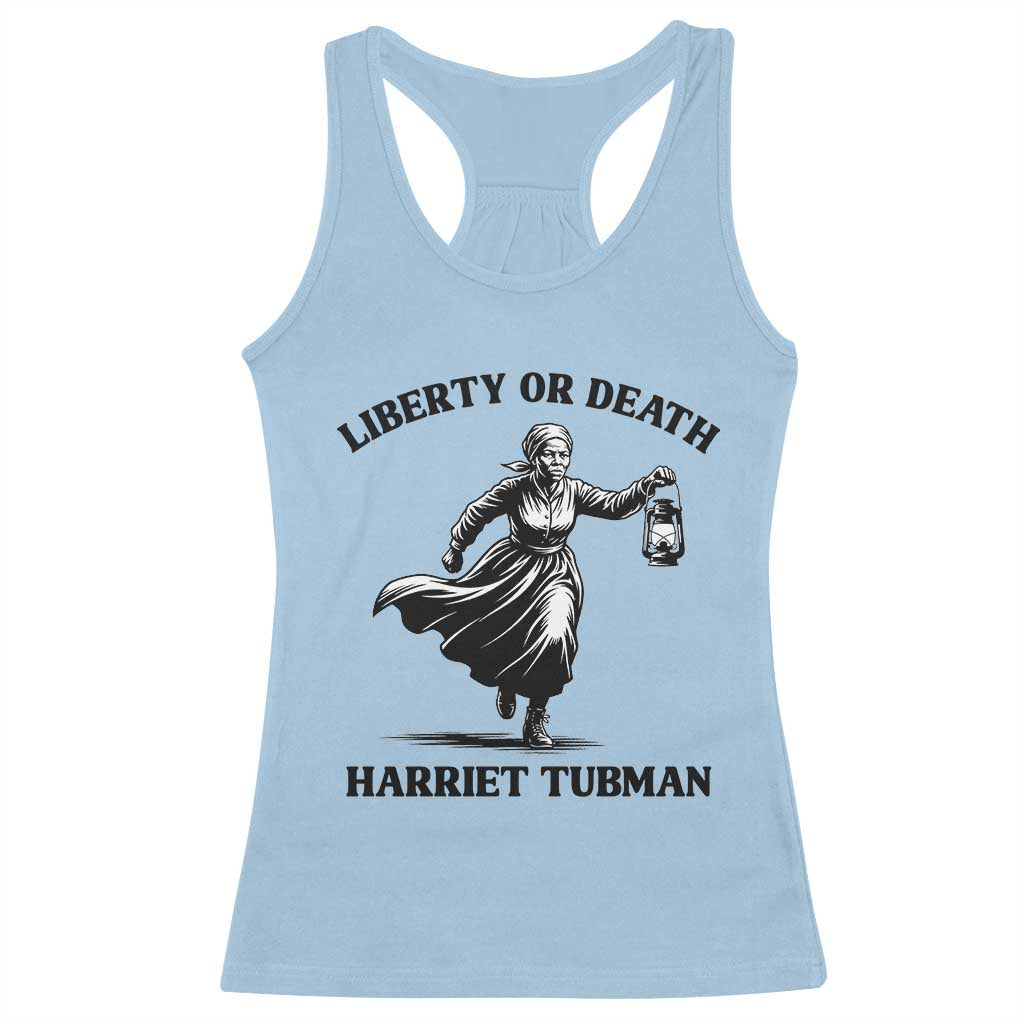 Liberty Or Death Racerback Tank Top Harriet Tubman Quote - Wonder Print Shop