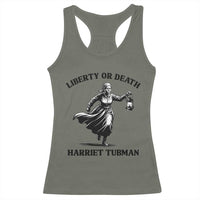 Liberty Or Death Racerback Tank Top Harriet Tubman Quote - Wonder Print Shop