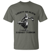 Liberty Or Death T Shirt Harriet Tubman Quote - Wonder Print Shop