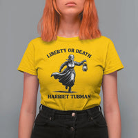 Liberty Or Death T Shirt For Women Harriet Tubman Quote - Wonder Print Shop