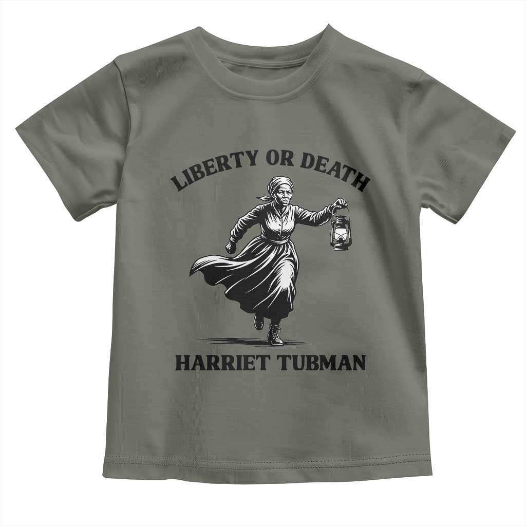 Liberty Or Death Toddler T Shirt Harriet Tubman Quote - Wonder Print Shop