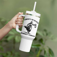 Liberty Or Death Tumbler With Handle Harriet Tubman Quote - Wonder Print Shop