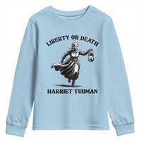 Liberty Or Death Youth Sweatshirt Harriet Tubman Quote - Wonder Print Shop