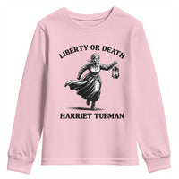 Liberty Or Death Youth Sweatshirt Harriet Tubman Quote - Wonder Print Shop