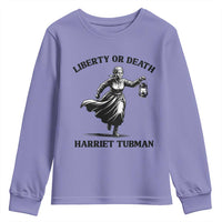 Liberty Or Death Youth Sweatshirt Harriet Tubman Quote - Wonder Print Shop