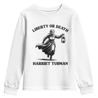 Liberty Or Death Youth Sweatshirt Harriet Tubman Quote - Wonder Print Shop