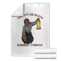 Harriet Tubman Freedom Quote Throw Blanket Liberty Or Death - Wonder Print Shop
