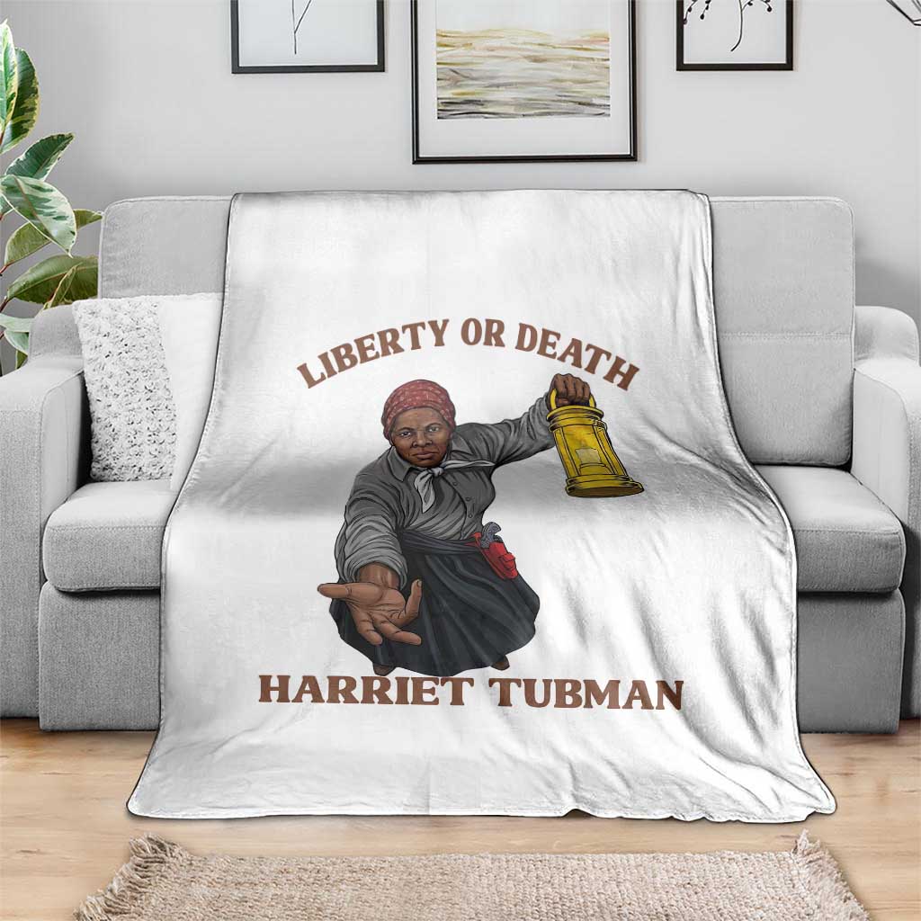 Harriet Tubman Freedom Quote Throw Blanket Liberty Or Death - Wonder Print Shop