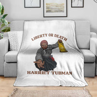 Harriet Tubman Freedom Quote Throw Blanket Liberty Or Death - Wonder Print Shop