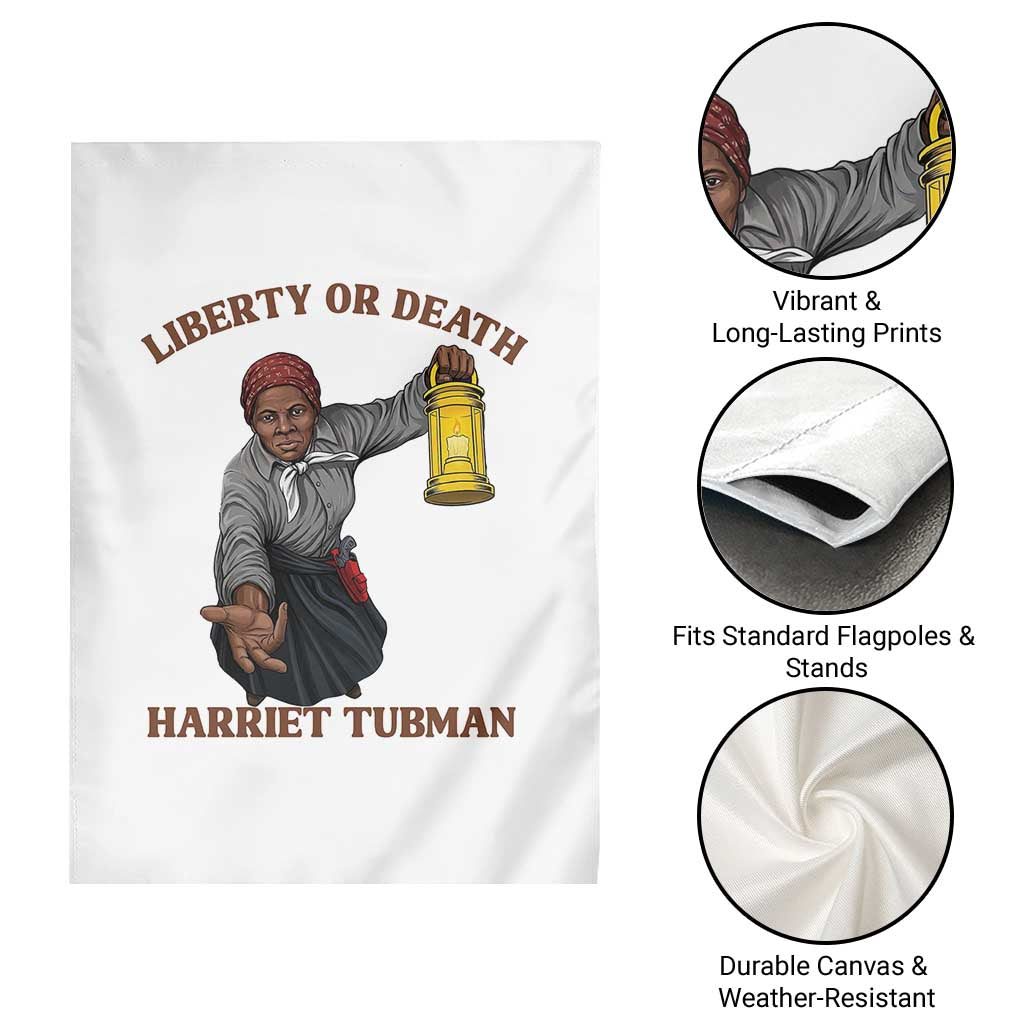 Harriet Tubman Freedom Quote Garden Flag Liberty Or Death - Wonder Print Shop